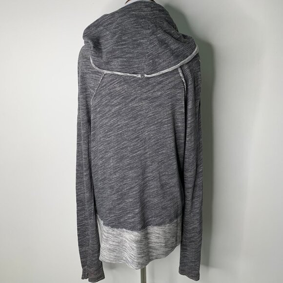 Free people Beach Boho Gray Cowl Neck Long Sleeve T Shirt One Size - Picture 9 of 12